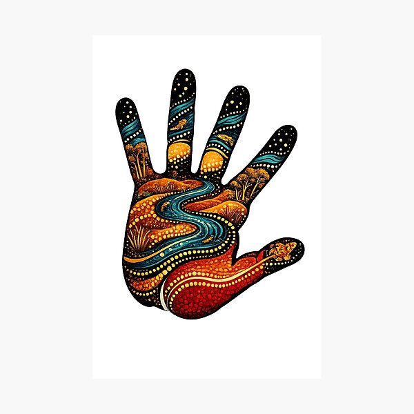 Item preview, Connection to Country – Indigenous-Inspired Handprint designed and sold by Indigenous-Aus.
