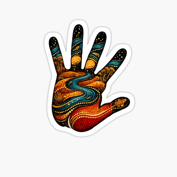 Item preview, Connection to Country – Indigenous-Inspired Handprint designed and sold by Indigenous-Aus.