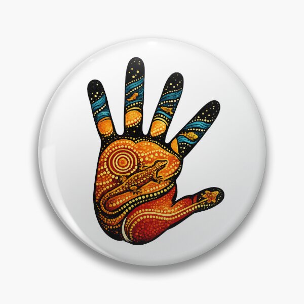 Item preview, Strong Culture – Colourful Handprint Artwork designed and sold by Indigenous-Aus.