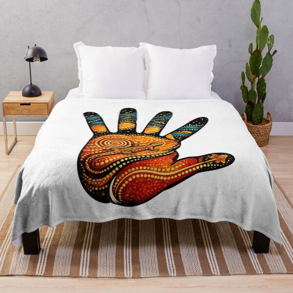 Item preview, Strong Culture – Colourful Handprint Artwork designed and sold by Indigenous-Aus.