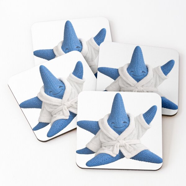 Item preview, Bathrobe Blue Starfish designed and sold by Sillytoe.