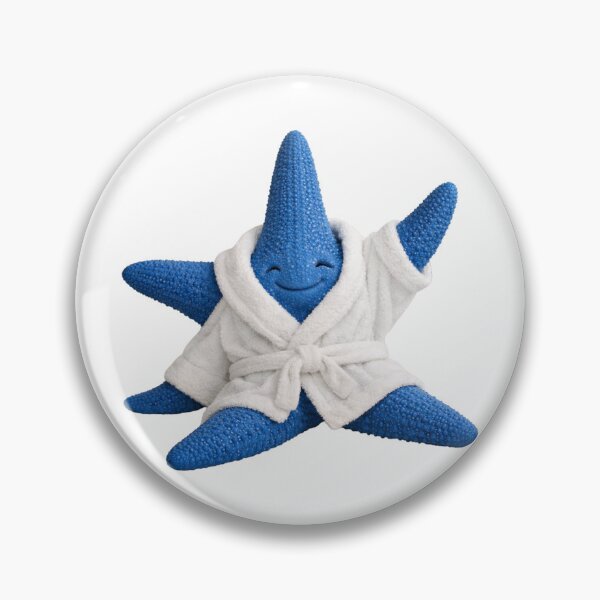 Item preview, Bathrobe Blue Starfish designed and sold by Sillytoe.