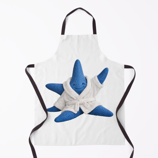 Item preview, Bathrobe Blue Starfish designed and sold by Sillytoe.
