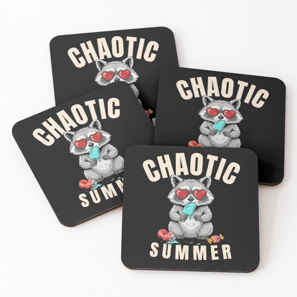 Item preview, Chaotic Summer Raccoon Meme Gift designed and sold by LeSoniPapaPrint.