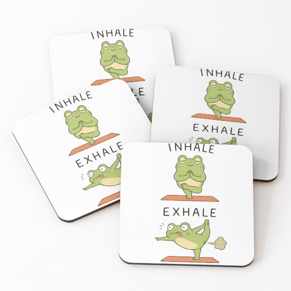 Item preview, Inhale Exhale Funny Frog Yoga designed and sold by SurrealSproutz.