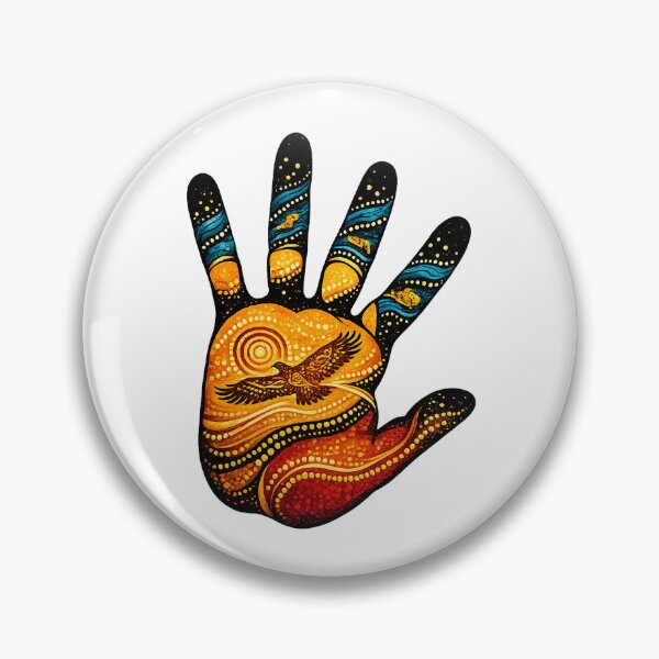 Item preview, Strong Culture – Colourful Handprint Artwork designed and sold by Indigenous-Aus.