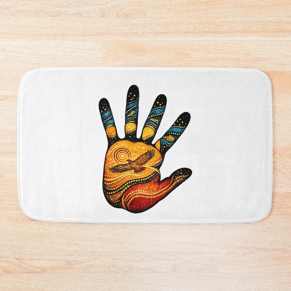 Item preview, Strong Culture – Colourful Handprint Artwork designed and sold by Indigenous-Aus.