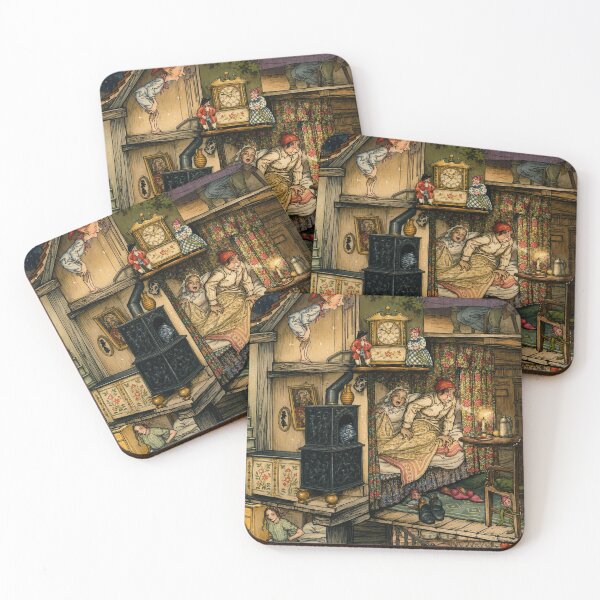Item preview, Little Ida's Flowers by Arthur Rackham - Fairy Tale Art Nouveau Cottage Interior for Storybook Lovers designed and sold by RickE.