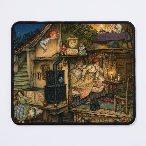 Item preview, Little Ida's Flowers by Arthur Rackham - Fairy Tale Art Nouveau Cottage Interior for Storybook Lovers designed and sold by RickE.