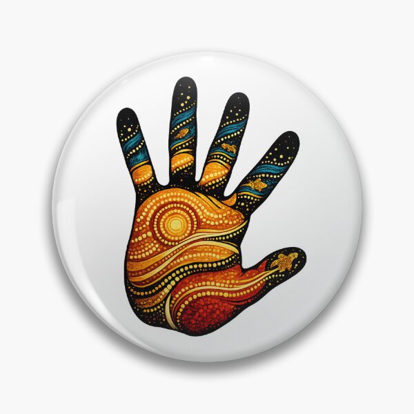 Item preview, Strong Culture – Colourful Handprint Artwork designed and sold by Indigenous-Aus.