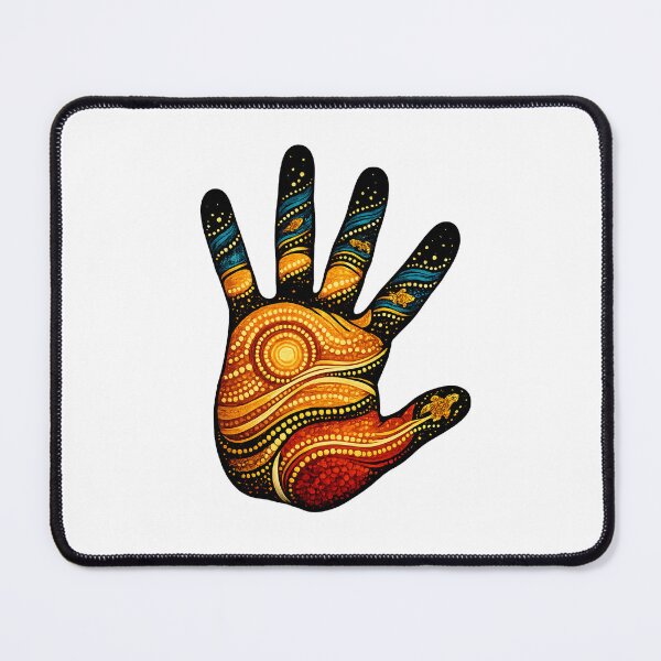 Item preview, Strong Culture – Colourful Handprint Artwork designed and sold by Indigenous-Aus.