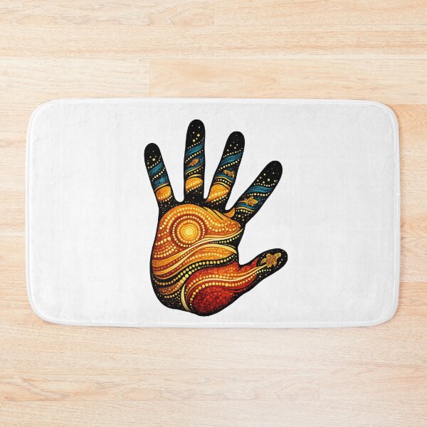 Item preview, Strong Culture – Colourful Handprint Artwork designed and sold by Indigenous-Aus.