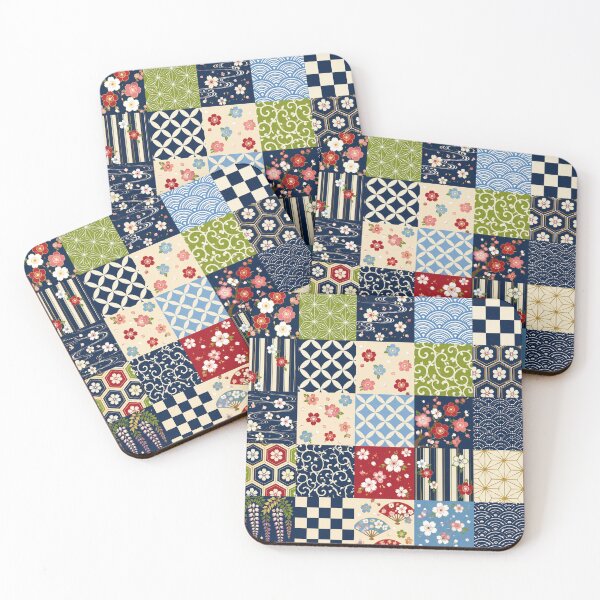Item preview, Japanese Sakura Patchwork Pattern designed and sold by lbl-shop.