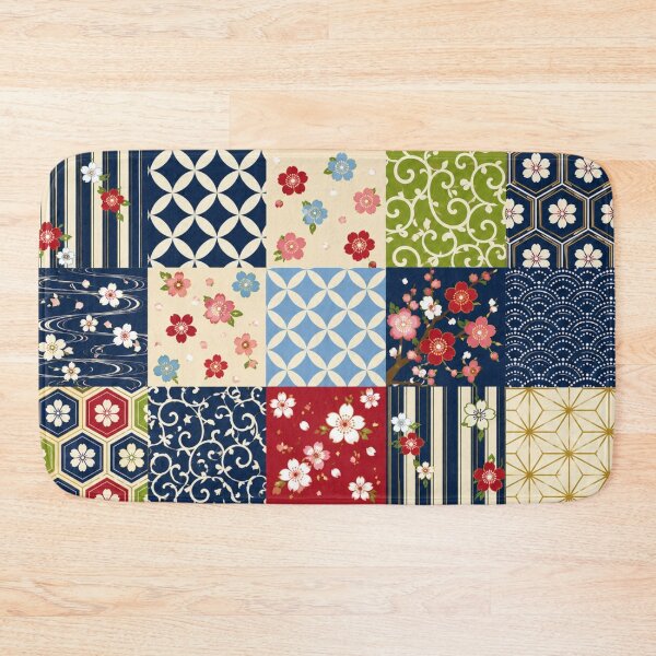Item preview, Japanese Sakura Patchwork Pattern designed and sold by lbl-shop.