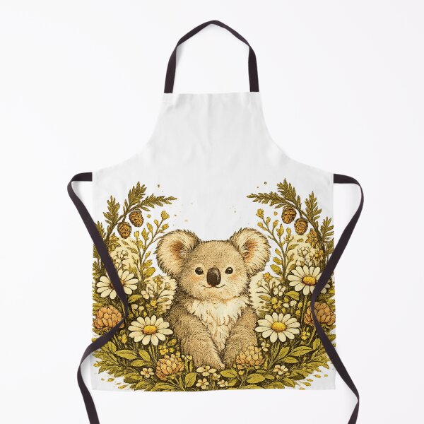 Item preview, Woodland Koala Wildflower Wreath designed and sold by Gold&pixels.