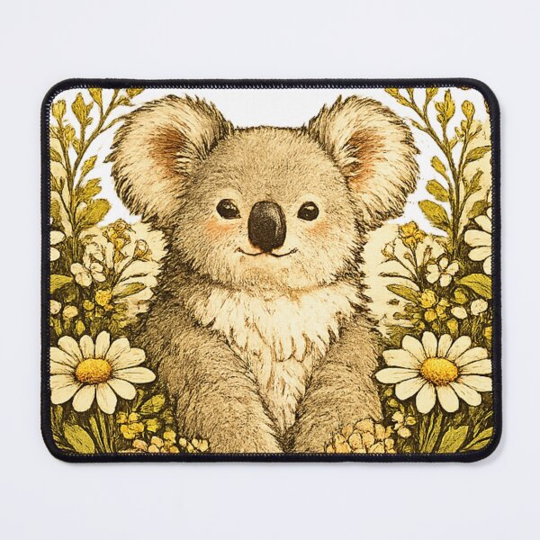 Item preview, Woodland Koala Wildflower Wreath designed and sold by Gold&pixels.