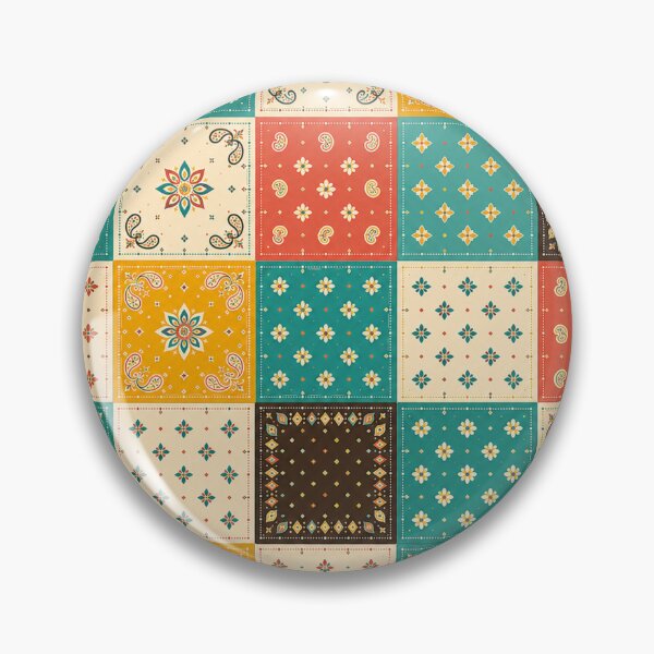 Item preview, Retro Bandana Patchwork Pattern designed and sold by lbl-shop.