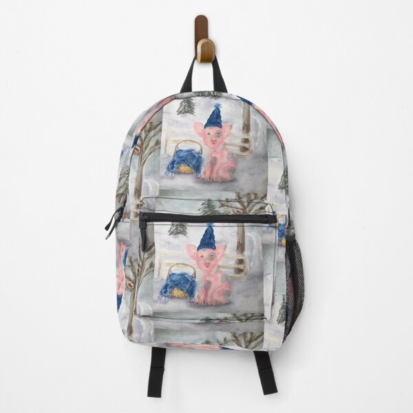 Item preview, This Little Piggy Loves The Snow in Mixed Media designed and sold by Kimberly Sells Studio.
