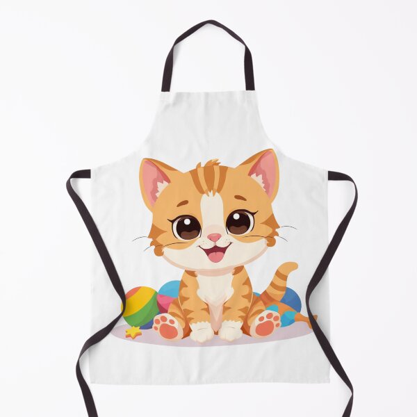 Item preview, Illustration of an Adorable Ginger Kitten with Blue Eyes designed and sold by Orayah-Kids.