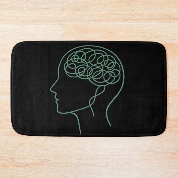 Item preview, Tangled Brain Therapist Mental Health Line Art designed and sold by Rachel's Randoms.