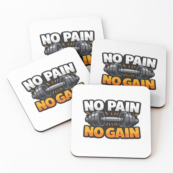 Item preview, No Pain No Gain Gym Motivation Fitness Workout Shirt designed and sold by TeeMint5.
