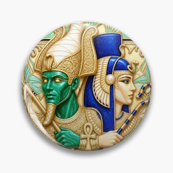 Item preview, Osiris and Isis – Emerald Resurrection Sacred Union designed and sold by sunbowjp stadio.