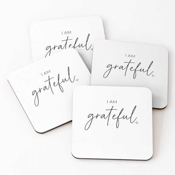 Item preview, I Am Grateful - Motivational Phrase designed and sold by BetterEveryDay1.