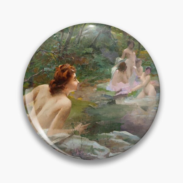 Item preview, Nymphs in the Forest by Paul Quinsac designed and sold by PureVintageLove.