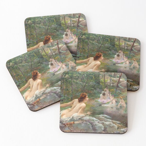 Item preview, Nymphs in the Forest by Paul Quinsac designed and sold by PureVintageLove.
