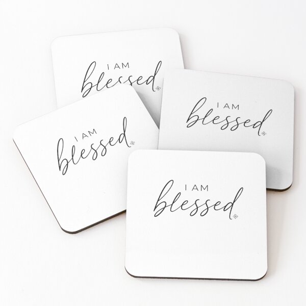 Item preview, I Am Blessed - Motivational Phrase designed and sold by BetterEveryDay1.