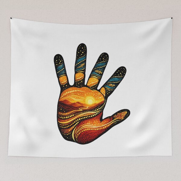 Item preview, Hands of Connection – Australian-Inspired Design designed and sold by Indigenous-Aus.