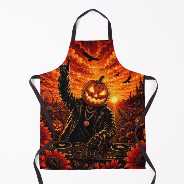 Item preview, Headless Horseman DJ Storm Road - Retro Pop Halloween Art designed and sold by TheHorsemanRidesAgain.