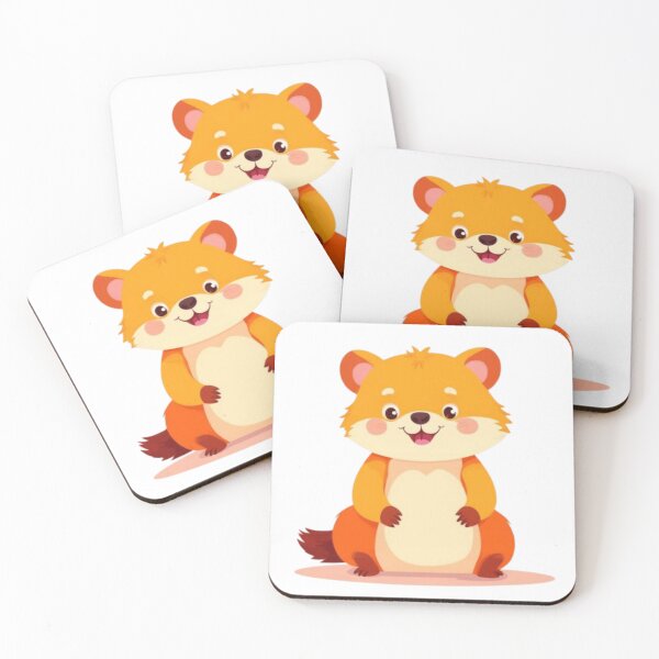 Item preview, Illustration Adorable Little Orange Hamster designed and sold by Orayah-Kids.