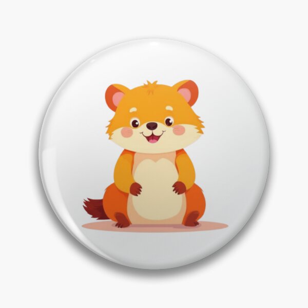 Item preview, Illustration Adorable Little Orange Hamster designed and sold by Orayah-Kids.