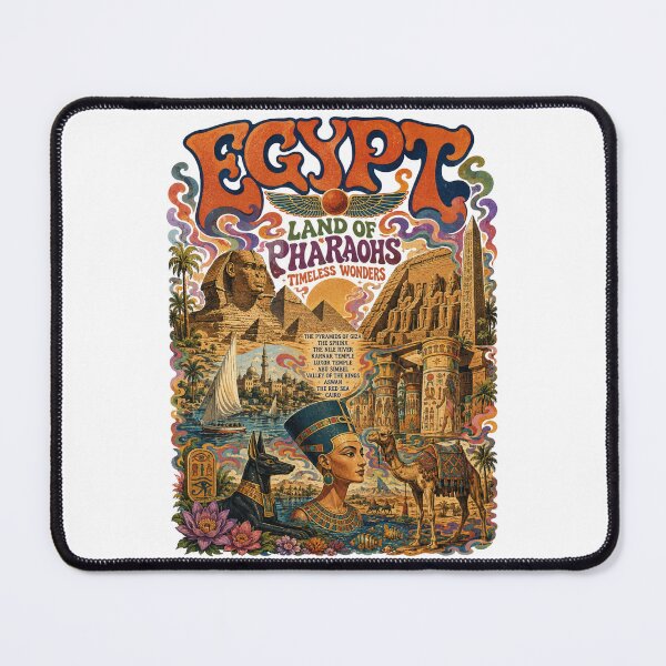 Item preview, Egypt Land of Pharaohs Vintage Travel Poster designed and sold by Skyrocketz.