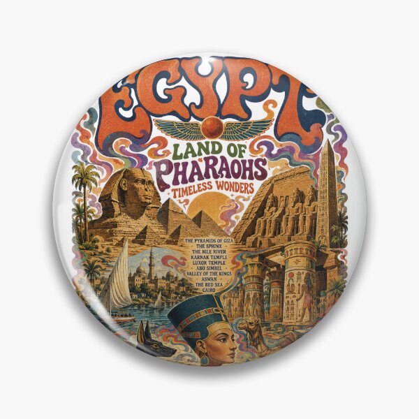 Item preview, Egypt Land of Pharaohs Vintage Travel Poster designed and sold by Skyrocketz.