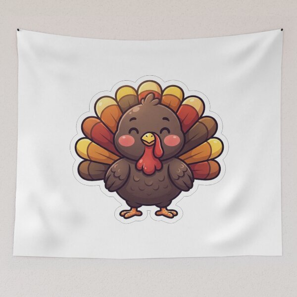 Item preview, Cute Little Turkey Bird Kawaii Animal designed and sold by Owcomm.
