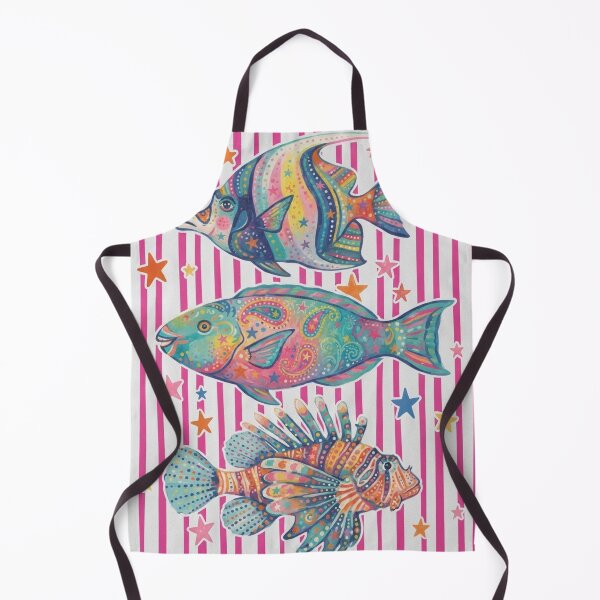 Item preview, Colorful Tropical Fish Pattern | Whimsical Ocean Life Pop Art designed and sold by yanderedev.