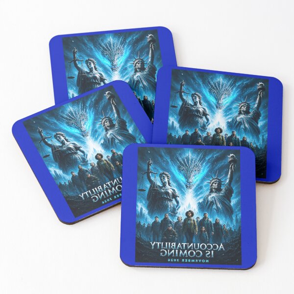 Item preview, ⭐ ACCOUNTABILITY IS COMING COLLECTION ⭐ - NOVEMBER 2026 - LIBERTY JUSTICE & THE PEOPLE - reversed (selfie / influencer ready) designed and sold by WheelieGdArt.