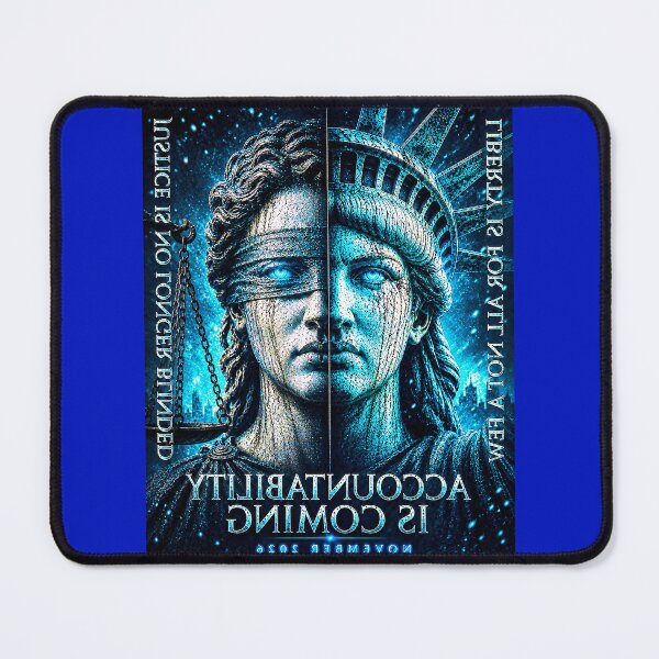 Item preview, ⭐ ACCOUNTABILITY IS COMING COLLECTION - NOVEMBER 2026 - LIBERTY & JUSTICE EDITION ⭐ - reversed (selfie / influencer ready) designed and sold by WheelieGdArt.
