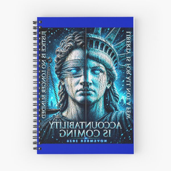 Item preview, ⭐ ACCOUNTABILITY IS COMING COLLECTION - NOVEMBER 2026 - LIBERTY & JUSTICE EDITION ⭐ - reversed (selfie / influencer ready) designed and sold by WheelieGdArt.