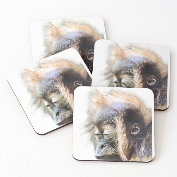 Item preview, Sleepy Orangutan Portrait designed and sold by SurrealSproutz.