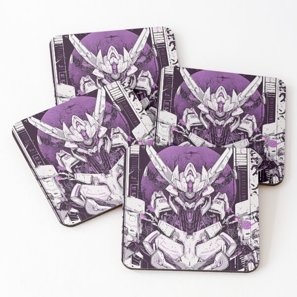 Item preview, Neo Mecha Guardian – Futuristic Cyber Robot | Purple Sci-Fi Armor Wall Art designed and sold by Dyan4.
