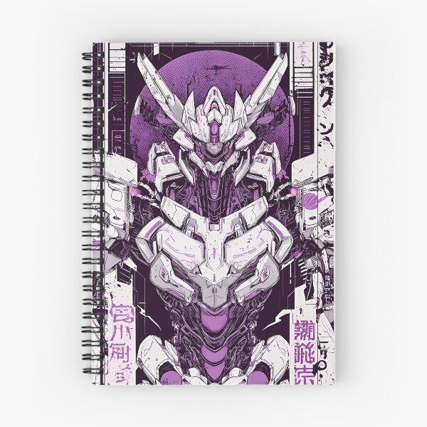 Item preview, Neo Mecha Guardian – Futuristic Cyber Robot | Purple Sci-Fi Armor Wall Art designed and sold by Dyan4.