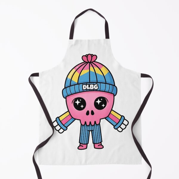 Item preview, DLBG Starry Eyed Chibi Pink Skull in Winter Beanie designed and sold by DLBG-STORE.