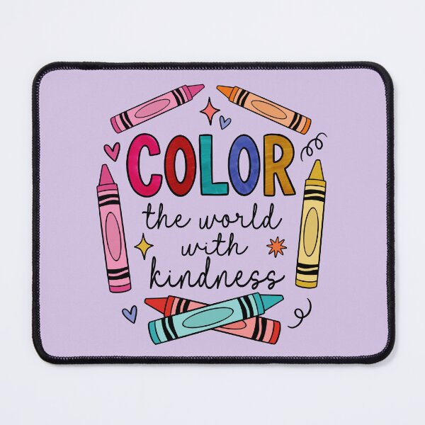 Item preview, Color the World With Kindness Teacher Gift Cute Crayon Back to School Design designed and sold by FreshVibe Prints.