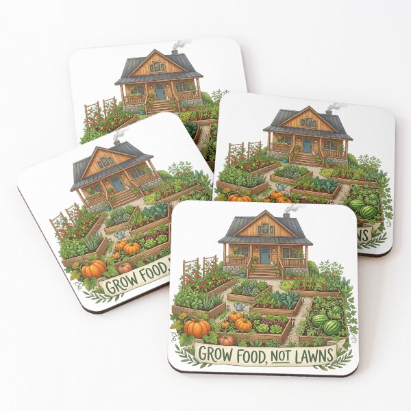 Item preview, Grow Food Not Lawns designed and sold by Sassy Geezer.