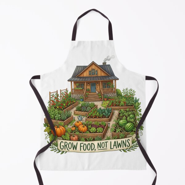 Item preview, Grow Food Not Lawns designed and sold by Sassy Geezer.