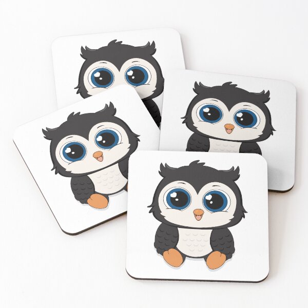 Item preview, Adorable Cute Baby Owl Vector Illustration designed and sold by MascarenoM.