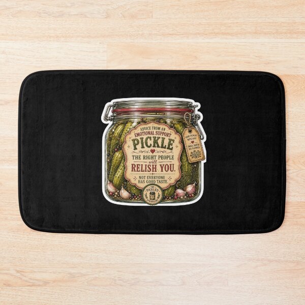 Item preview, Advice From and Emotional Support Pickle - The Right People Relish You. Not Everyone Has Good Taste. | Funny Vintage Pickle Sticker designed and sold by Imagine Ink Design Studio.